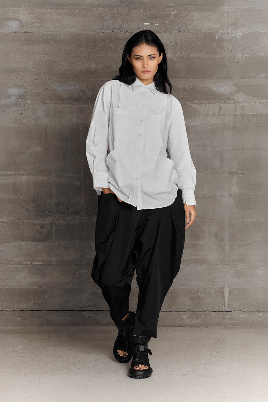 BLACKSUGAR CURVED LEG HAREM PANTS | BP26012