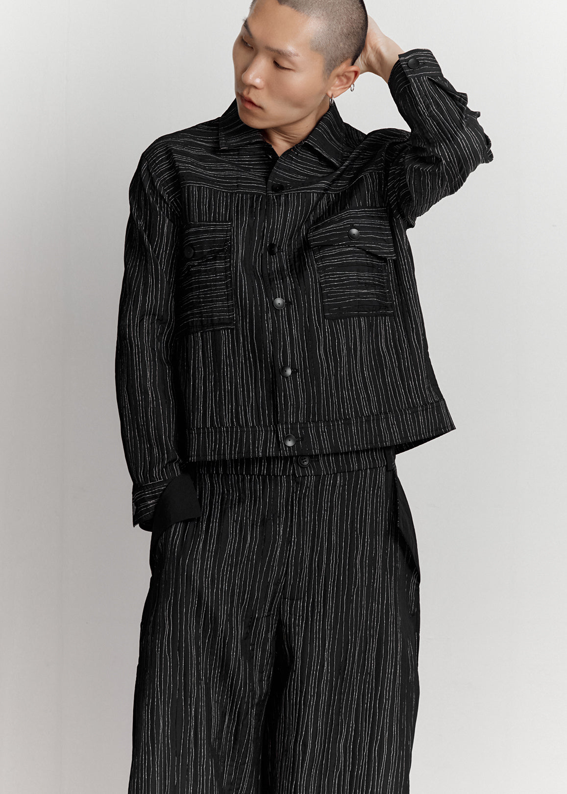 BLACKSUGAR ABSTRACT STRIPE JACKET | BS26028