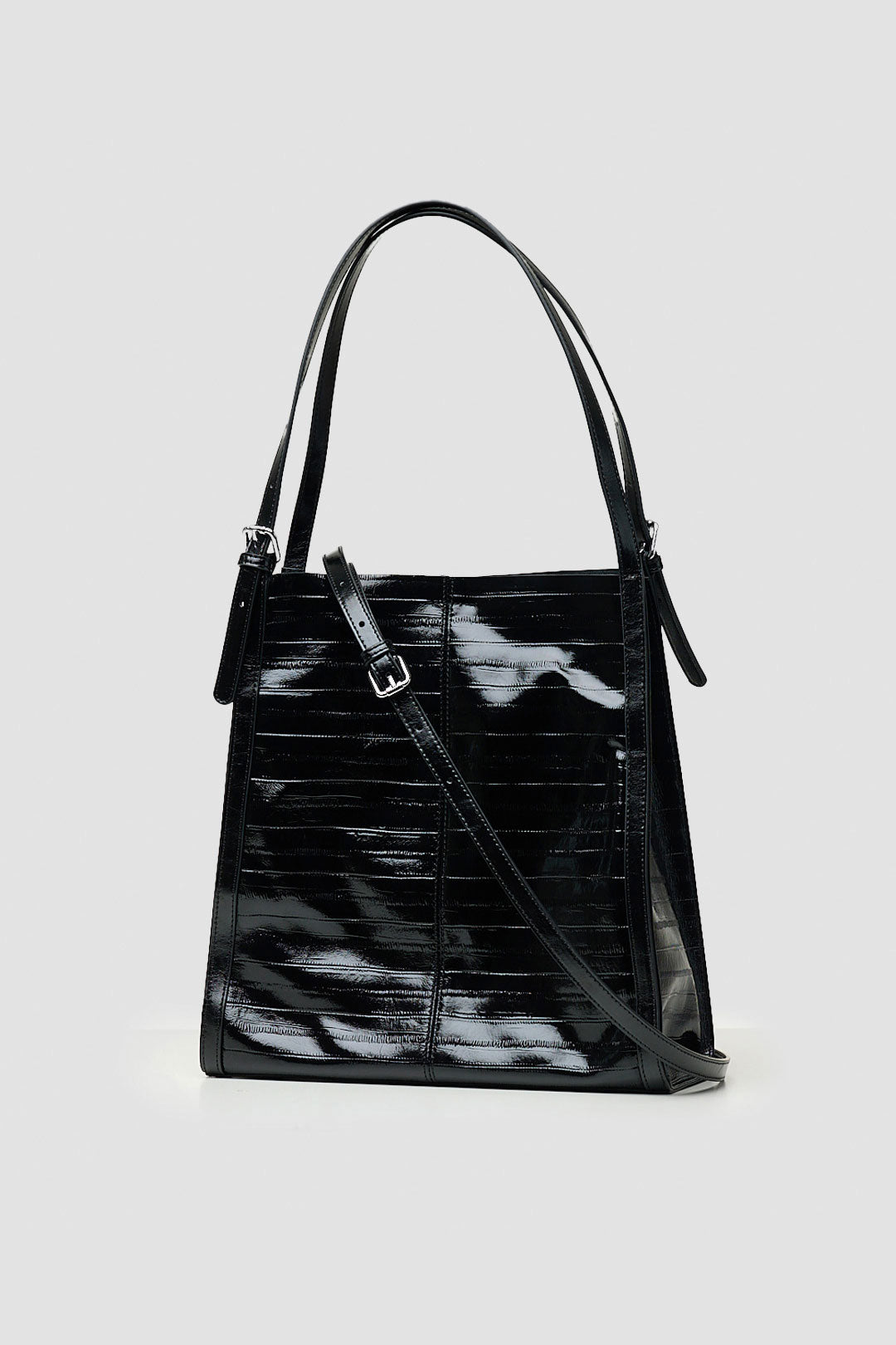 BLACKSUGAR GLOSSY STRUCTURED TOTE BAG | BB25012