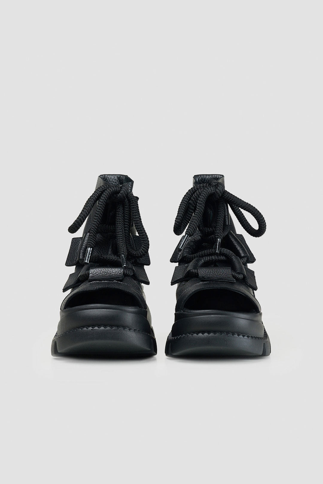 BLACKSUGAR OPEN-TOE CHUNKY LACE-UP SHOE | BSS25006