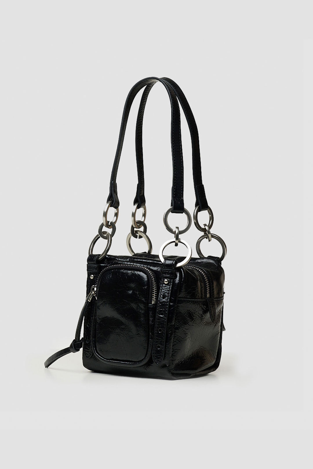 BLACKSUGAR GLOSSY MINI CUBOID BAG | BB25011