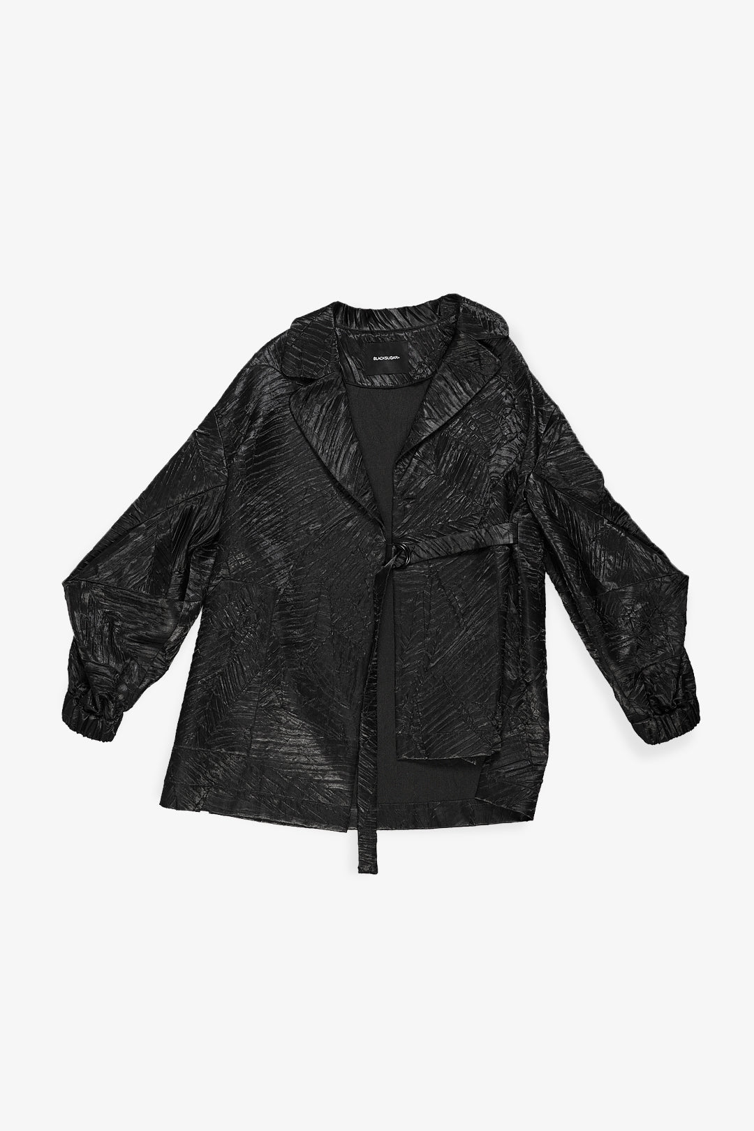 BLACKSUGAR OVERSIZED WRAP JACKET IN BLACK | BP26013