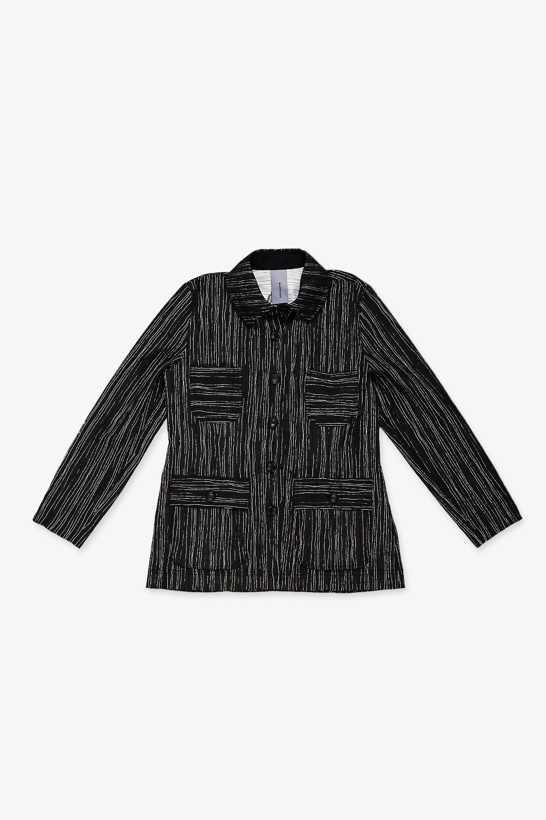 BLACKSUGAR LONG ABSTRACT STRIPE JACKET | BS26016