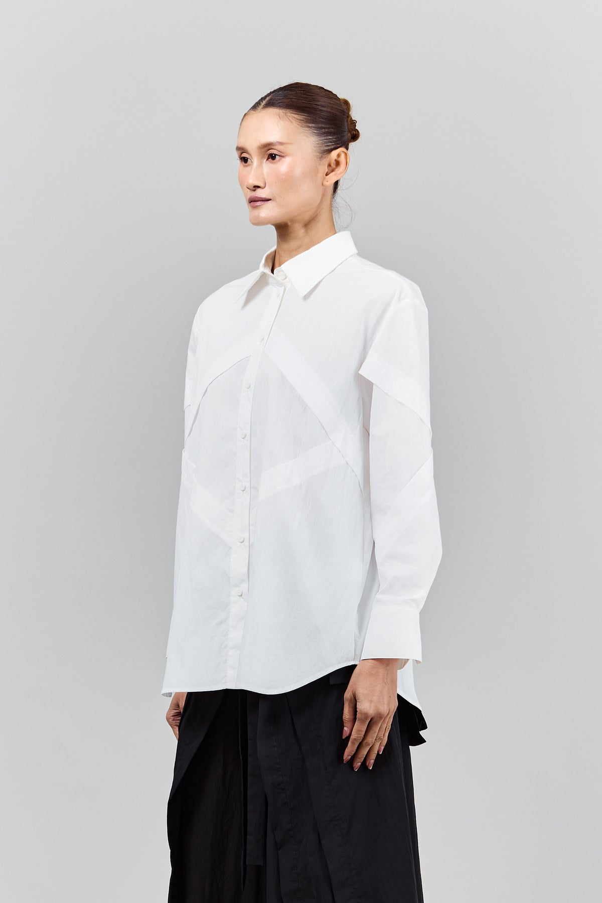 BLACKSUGAR GEOMETRIC PANELED SHIRT | BS26047