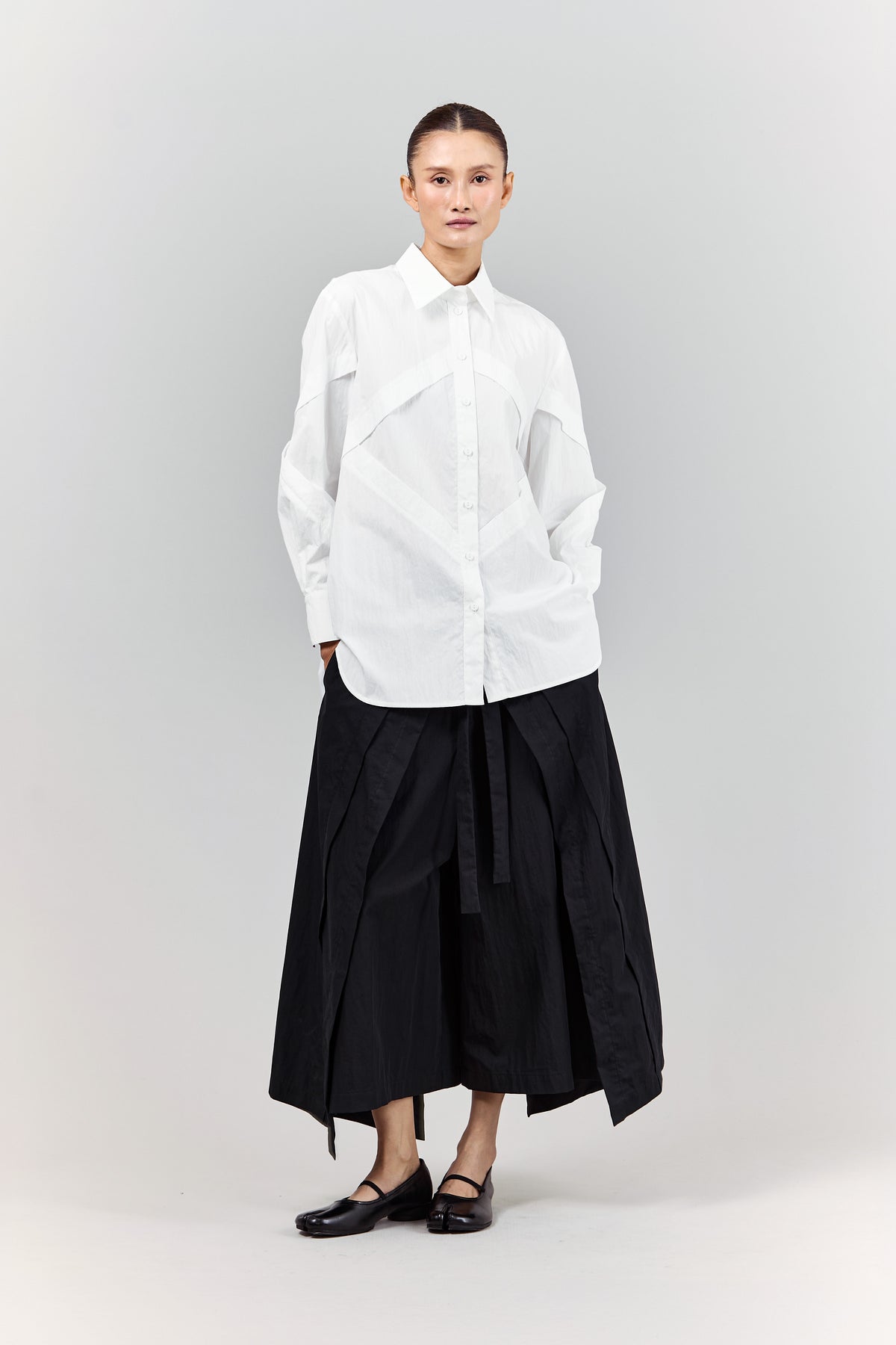BLACKSUGAR GEOMETRIC PANELED SHIRT | BS26047