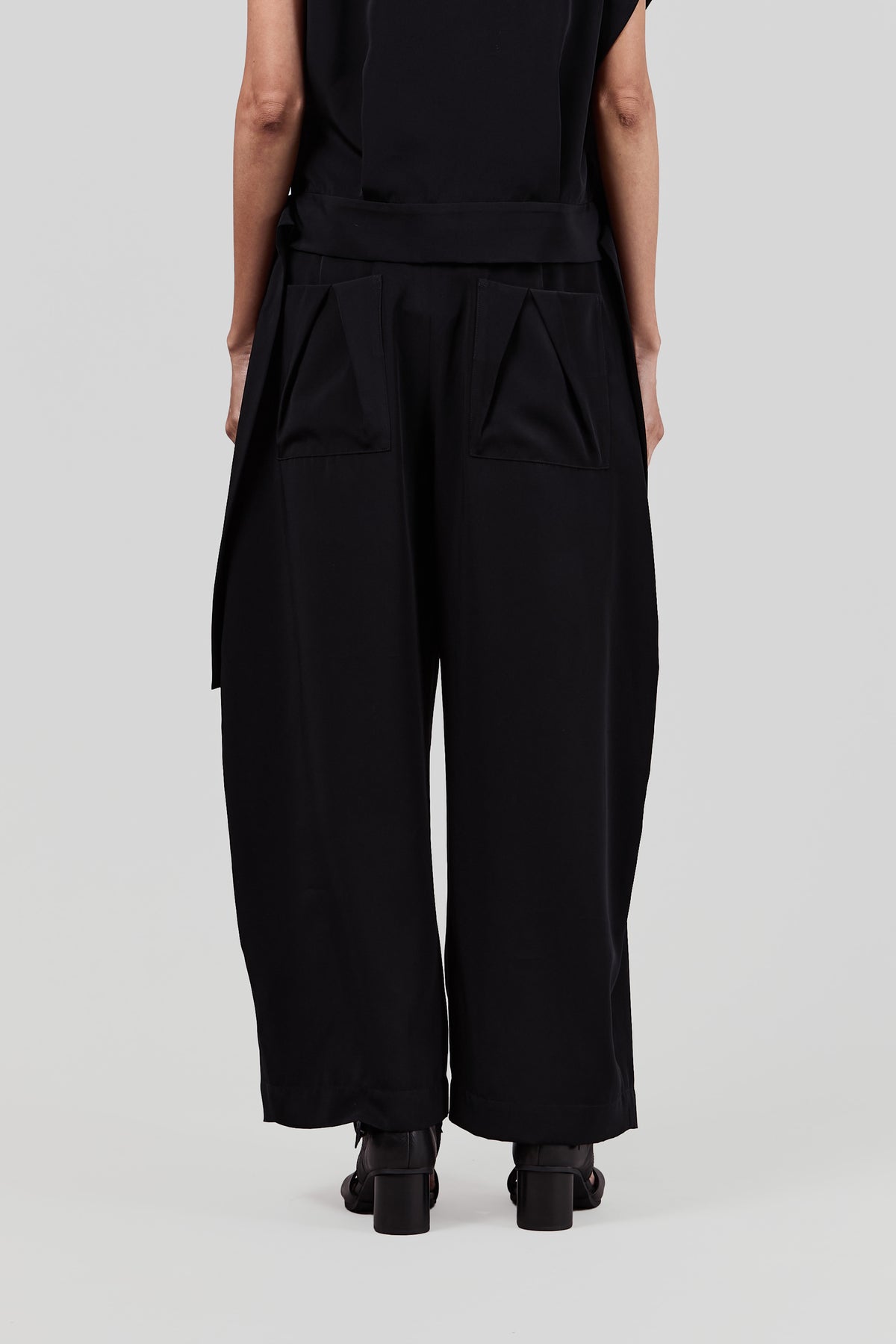 BLACKSUGAR DRAPED PLEAT WIDE-LEG CULOTTES | BS26067