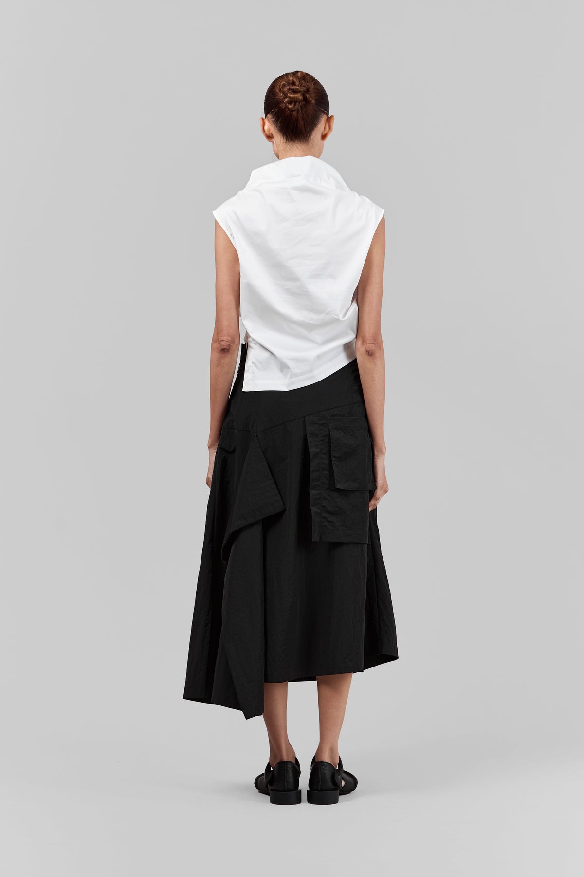 BLACKSUGAR FOLD DRAPED SKIRT | BS26073
