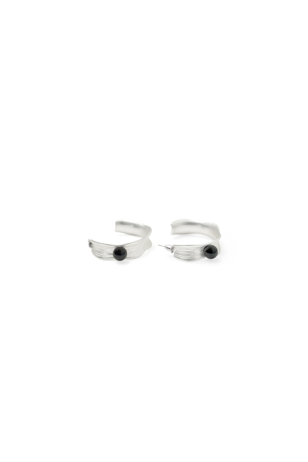 BLACKSUGAR ONYX ORB HOOPS | BSJ26000
