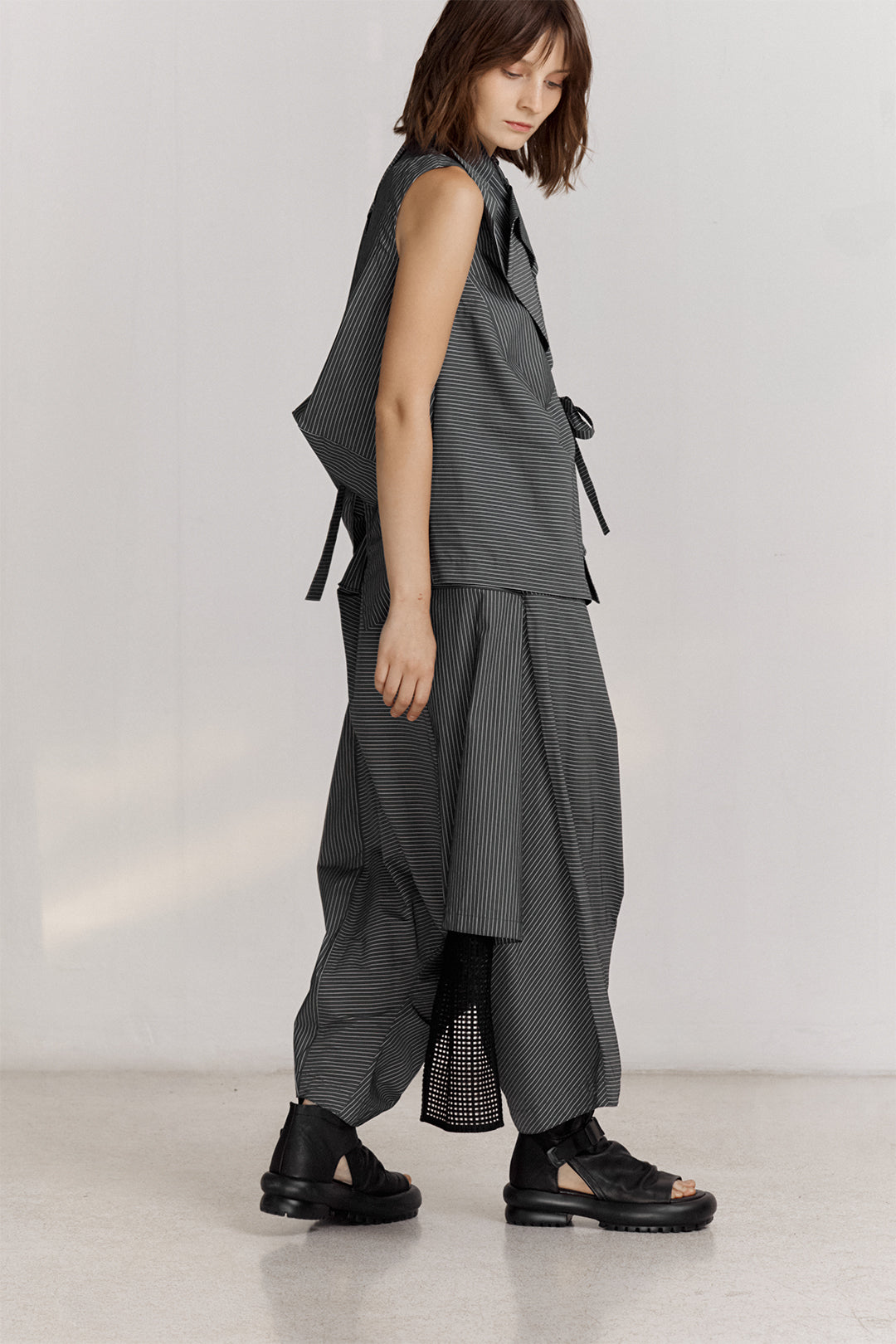 BLACKSUGAR STRIPED HAREM PANTS | BP26008