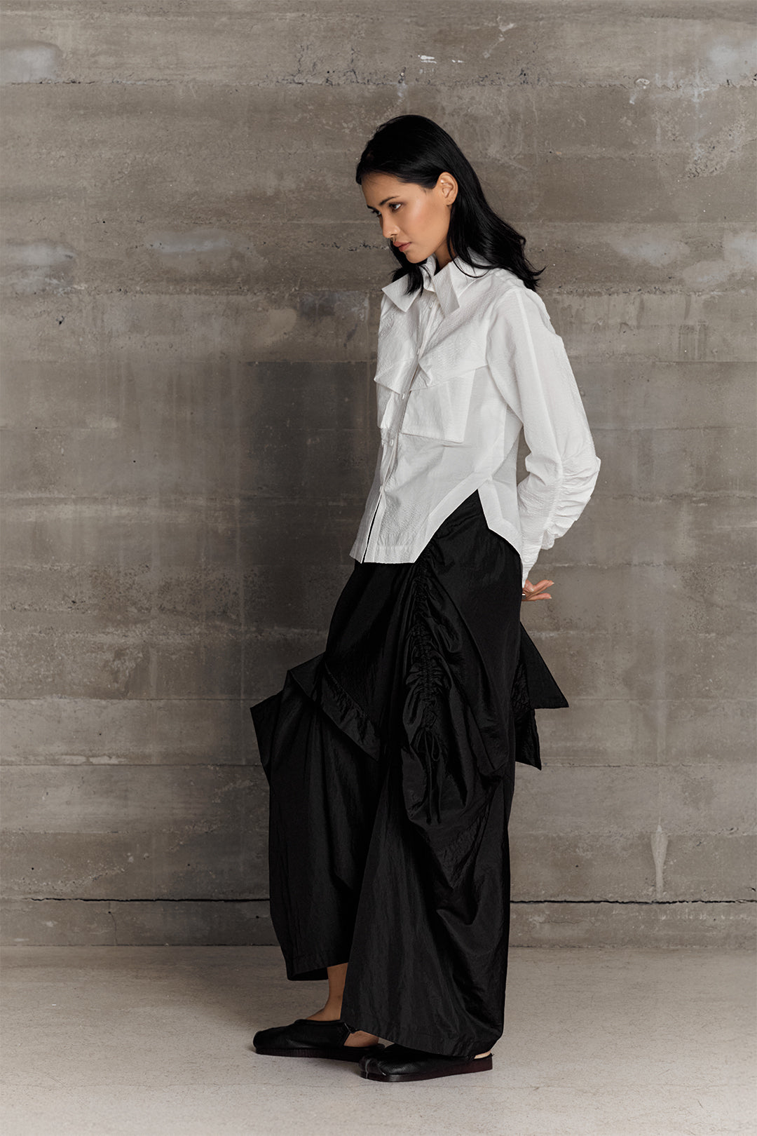 BLACKSUGAR ASYMMETRIC LAYER PANTS | BP26006