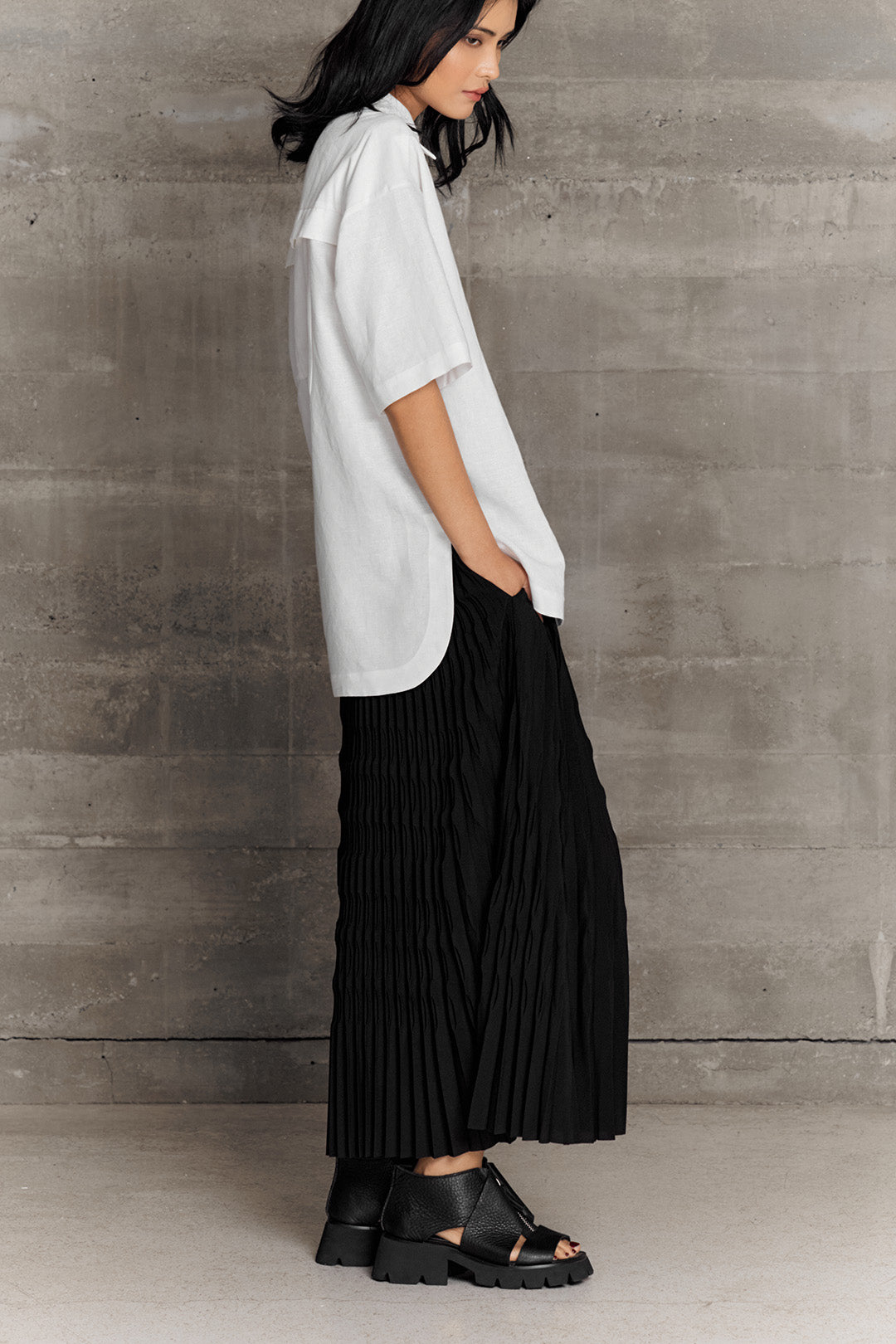 BLACKSUGAR CRINKLED PLEATED PANTS | BS26002