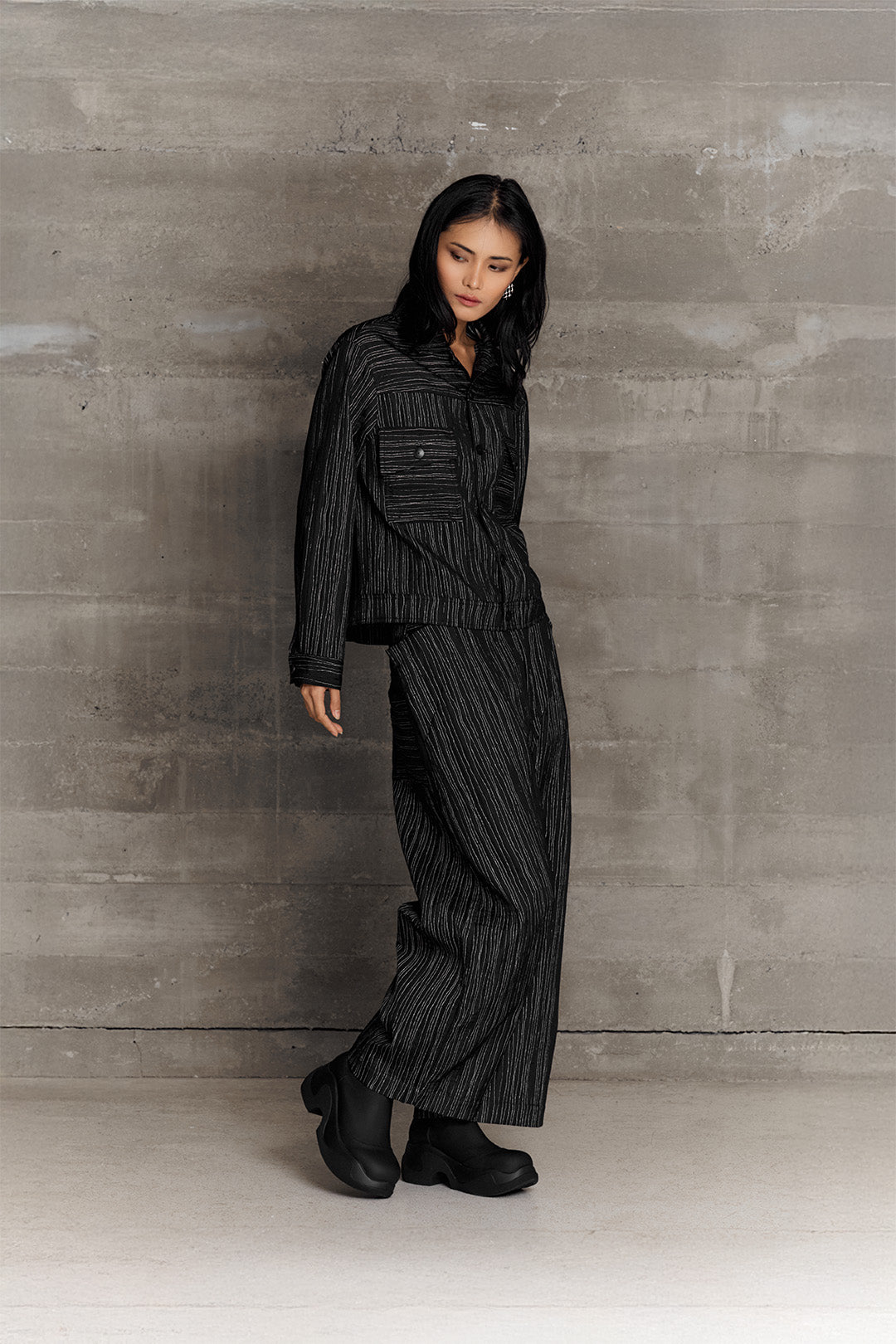 BLACKSUGAR ABSTRACT STRIPE PANTS | BS26026