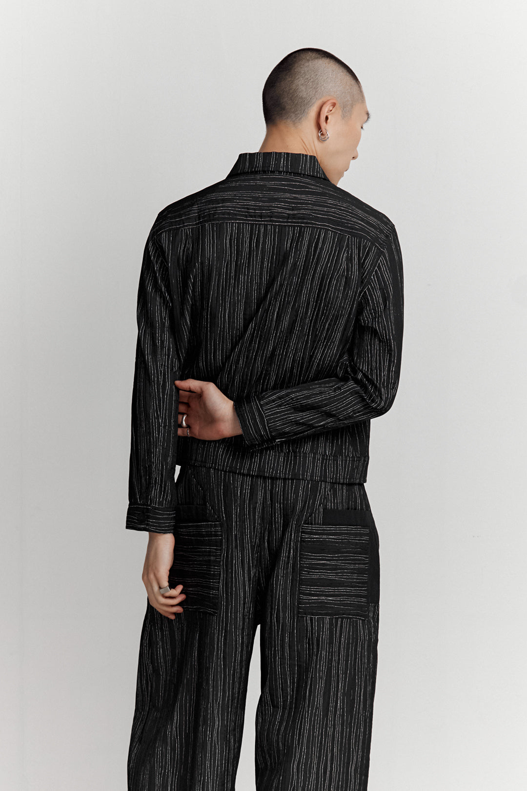 BLACKSUGAR ABSTRACT STRIPE JACKET | BS26028