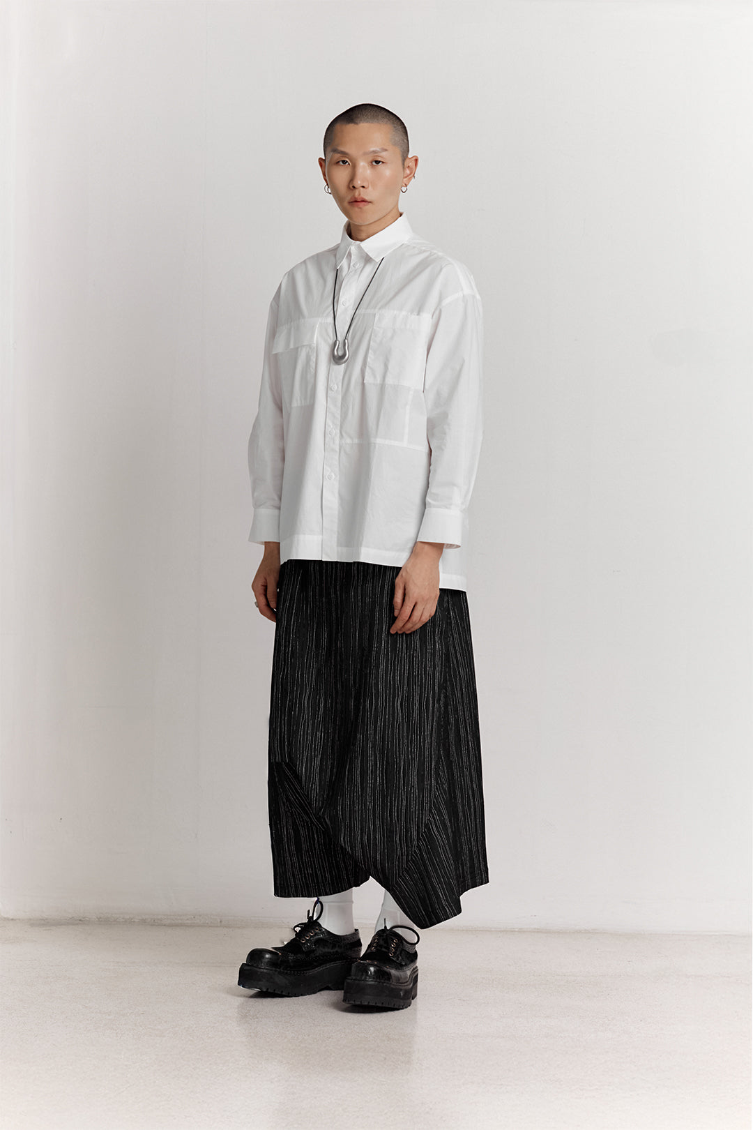 BLACKSUGAR ABSTRACT STRIPE EASY WARP PANTS | BS26017