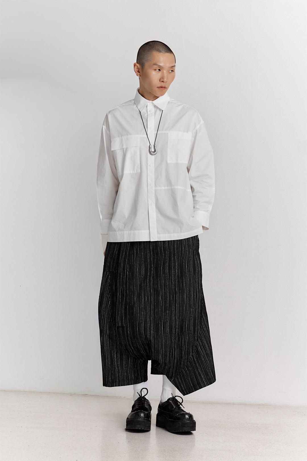 BLACKSUGAR ABSTRACT STRIPE EASY WARP PANTS | BS26017