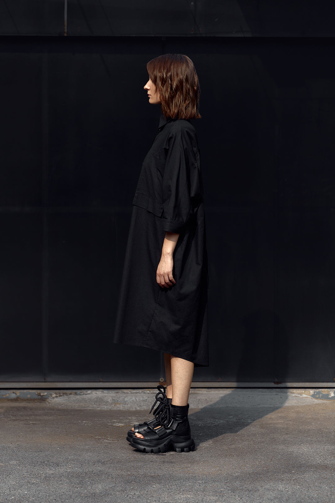 BLACKSUGAR DOLMAN SLEEVE SHIRT DRESS | BS26032