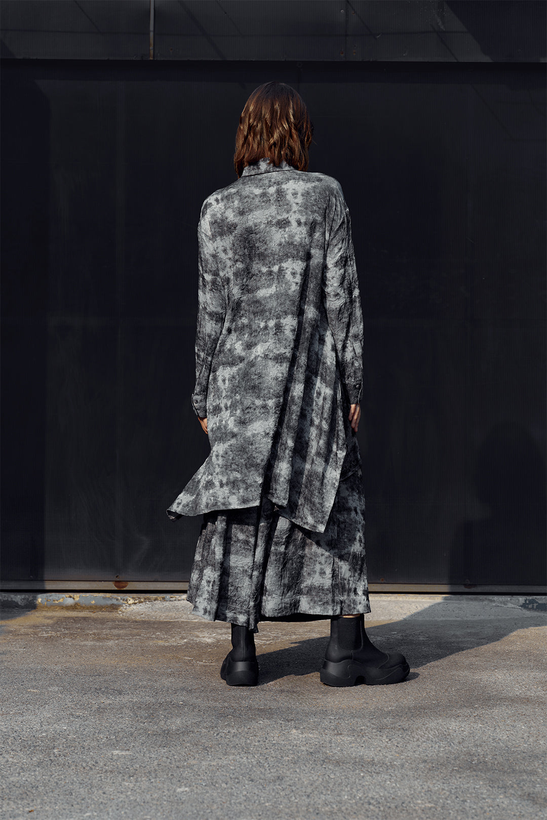 BLACKSUGAR ABSTRACT LONG SHIRT | BS26011