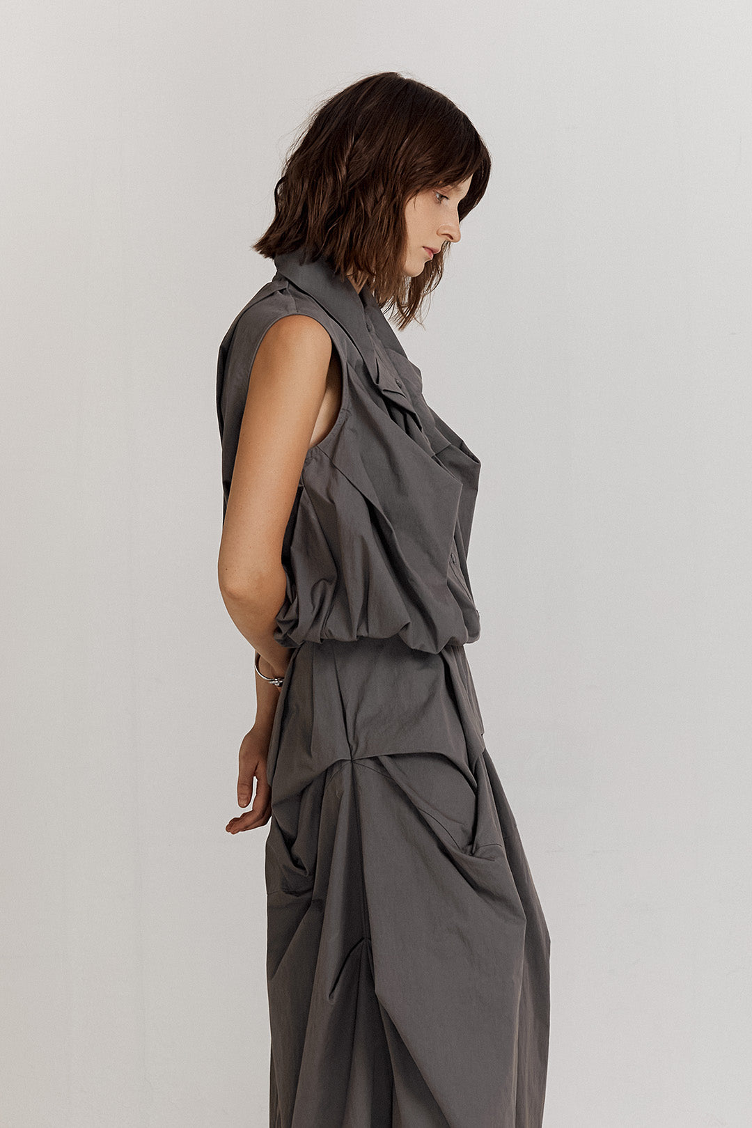 BLACKSUGAR GEO-DRAPE SKIRT | BP26005