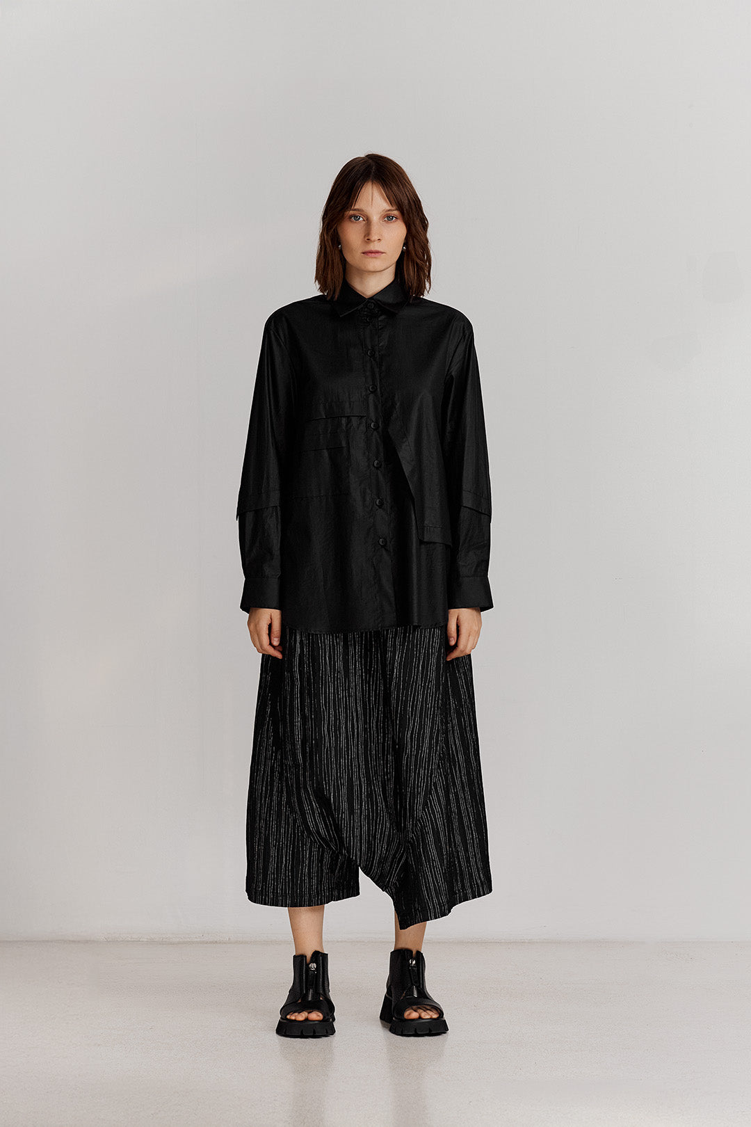 BLACKSUGAR OVERLAY PANEL SHIRT | BS26030